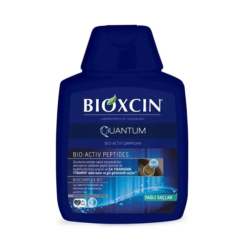 شامپو تقویت کننده مو بیوکسین Bioxcin مدل کوانتوم مناسب مو خشک و معمولی حجم 300 میل